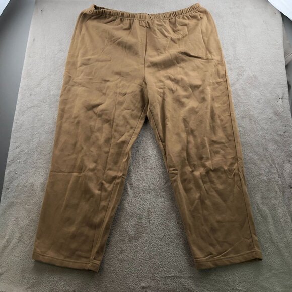 Blair Womens Two-Piece Lounge Top & Pants Set Size 2XL Pullover Brown Travel - Picture 4 of 16